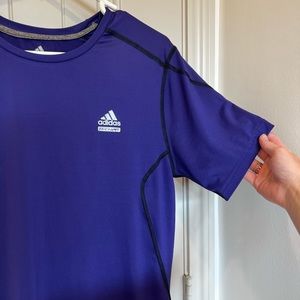 Adidas Dri Fit ClimaLite Sports Shirt | Mens Medium | Purple